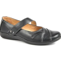 Chaussures Confort|LADY CONFORT Ballerines A Brides Femme Noir