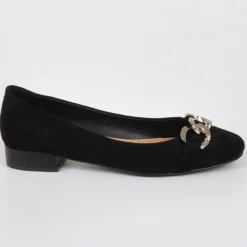 Ballerines|VICE VERSA Ballerines A Talon Femme Noir Avec Chaine