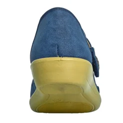 Chaussures Confort|LADY CONFORT Ballerines Confort Femme Bleu Semelles Souples