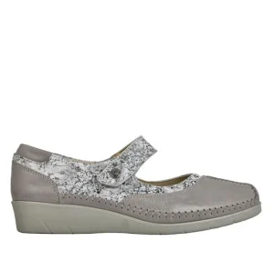 Chaussures Confort|LADY CONFORT Ballerines Confort Femme Argente A Brides