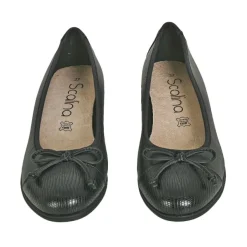Chaussures Confort|SCALINA Ballerines Confort Femme Noir A Noeud