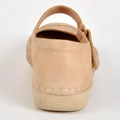 Chaussures Confort|LADY CONFORT Ballerines Femme Beige A Brides