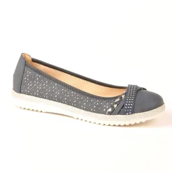 Chaussures Confort|SCALINA Ballerines Femme Bleu Marine