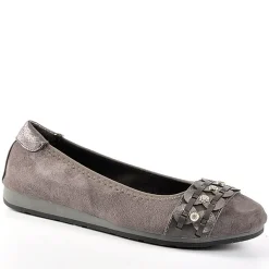 Chaussures Confort|SCALINA Ballerines Femme Gris