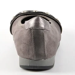 Chaussures Confort|SCALINA Ballerines Femme Gris