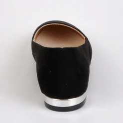 Ballerines|VICE VERSA Ballerines Femme Noir Au Talon Argente