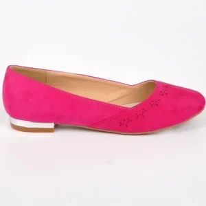 Ballerines|VICE VERSA Ballerines Femme Rose Fuschia Au Talon Argente