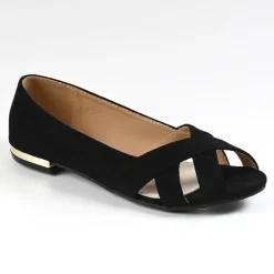 Ballerines|VICE VERSA Ballerines Ouvertes Femme Noir