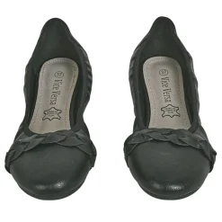 Ballerines|VICE VERSA Ballerines Souples Femme Noir A Tresse