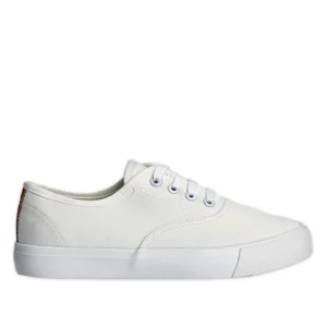 Baskets, Sneakers|STREET LIFE Baskets / Tennis En Toile Blanc Lacets Elastiques