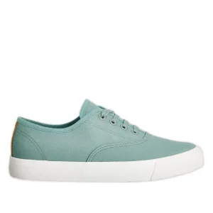 Baskets, Sneakers|STREET LIFE Baskets / Tennis En Toile Vert Lacets Elastiques