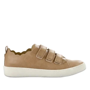 Baskets, Sneakers|STREET LIFE Baskets A Scratchs Femme Beige