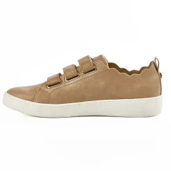 Baskets, Sneakers|STREET LIFE Baskets A Scratchs Femme Beige