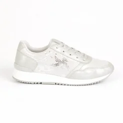 Baskets, Sneakers|STREET LIFE Baskets Avec Effet Reptile Argente