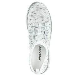 Baskets, Sneakers|STREET LIFE Baskets Avec Lacets Elastiques Femme Blanc Chine