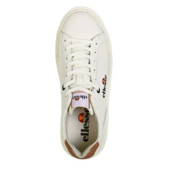 Baskets, Sneakers|ELLESSE Baskets Basses Femme Blanc Semelle Crantee
