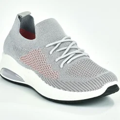 Baskets, Sneakers|GAMSTAR Baskets Chaussettes Femme Gris