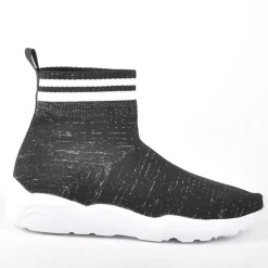 Baskets, Sneakers|GIRL TIME Baskets Chaussettes Femme Noir Ultra Leger