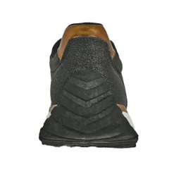 Baskets, Sneakers|STREET LIFE Baskets Compensees Femme Noir Et Dore