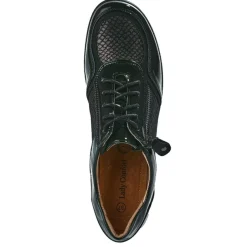 Chaussures Confort|LADY CONFORT Baskets Confort Femme Bi-Matieres Noir