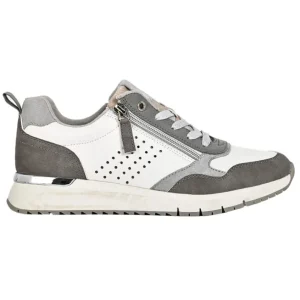 Chaussures Confort|SCALINA Baskets Confort Femme Blanc Fermeture Eclair