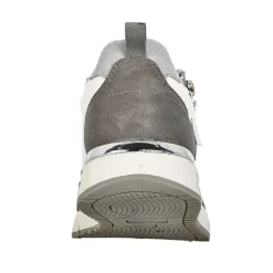 Chaussures Confort|SCALINA Baskets Confort Femme Blanc Fermeture Eclair