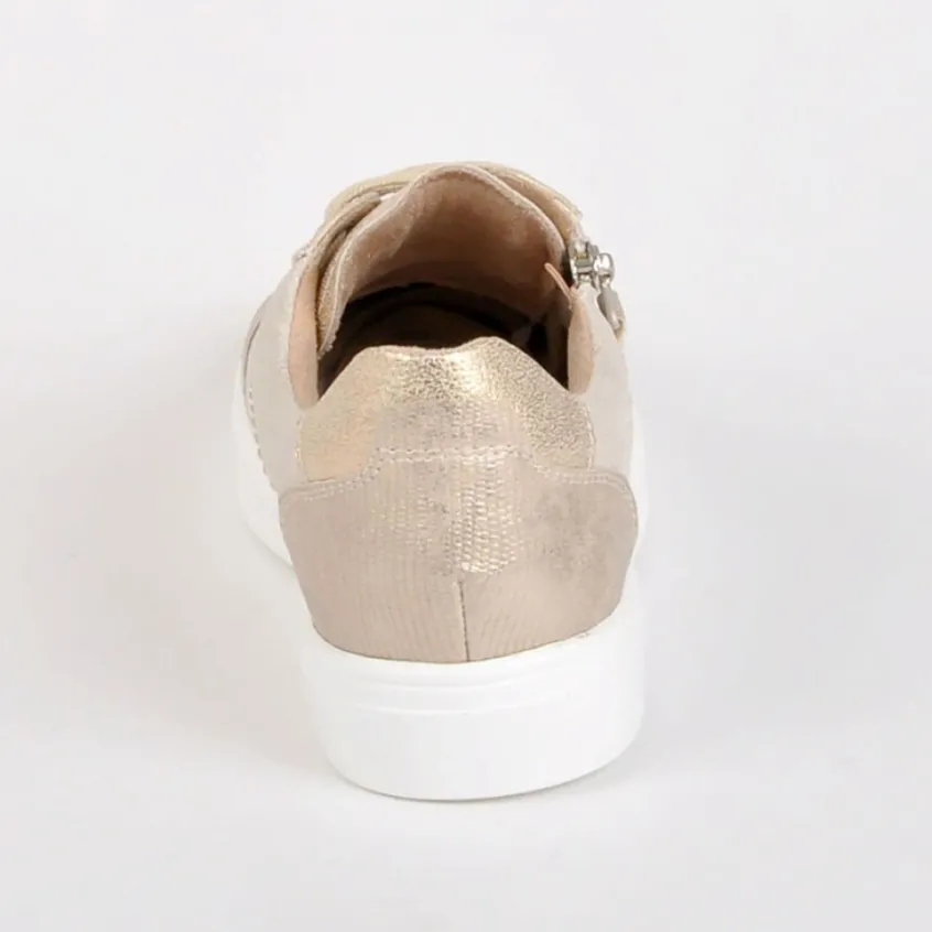 Chaussures Confort|SCALINA Baskets Confort Femme Dore