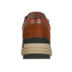 Chaussures Confort|SCALINA Baskets Confort Femme Marron Avec Zip