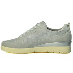 Chaussures Confort|LADY CONFORT Baskets Femme Argente