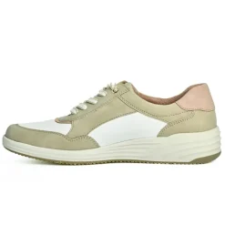 Chaussures Confort|RELIFE Baskets Femme Beige Avec Fermeture Eclair