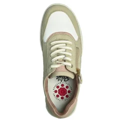 Chaussures Confort|RELIFE Baskets Femme Beige Avec Fermeture Eclair