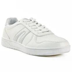 Baskets, Sneakers|STREET LIFE Baskets Femme Blanc Et Argent