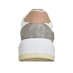 Baskets, Sneakers|STREET LIFE Baskets Femme Blanc Motif Leopard