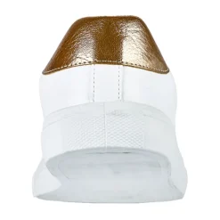 Baskets, Sneakers|STREET LIFE Baskets Femme Blanc Perforees Motif Fleurs