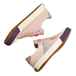 Baskets, Sneakers|ALMA Baskets Femme Coton Recycle Rose