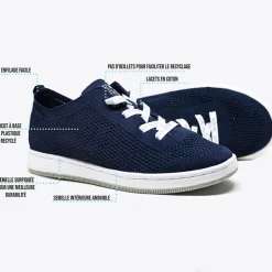 Baskets, Sneakers|ALMA PLANETE Baskets Femme Eco-Responsables Bleu Marine