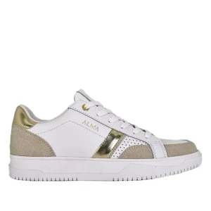 Baskets, Sneakers|ALMA Baskets Femme En Cuir Blanc