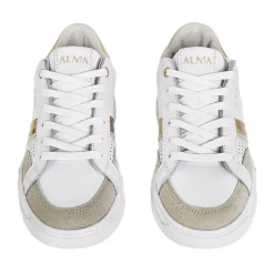Baskets, Sneakers|ALMA Baskets Femme En Cuir Blanc