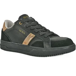 Baskets, Sneakers|ALMA Baskets Femme En Cuir Noir