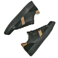 Baskets, Sneakers|ALMA Baskets Femme En Cuir Noir