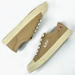 Baskets, Sneakers|LEE COOPER Baskets Femme En Toile Beige