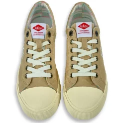 Baskets, Sneakers|LEE COOPER Baskets Femme En Toile Beige