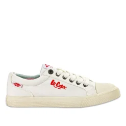 Baskets, Sneakers|LEE COOPER Baskets Femme En Toile Blanche
