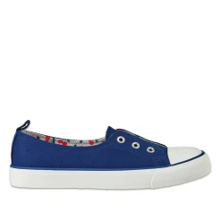 Baskets, Sneakers|STREET LIFE Baskets Femme En Toile Bleu Marine