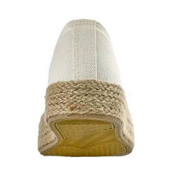 Baskets, Sneakers|STREET LIFE Baskets Femme En Toile Blanche Semelle Corde