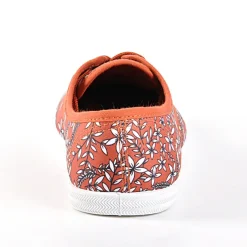 Baskets, Sneakers|ADEIA Baskets Femme En Toile Camel A Fleurs
