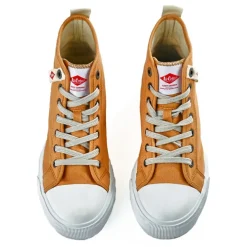 Baskets, Sneakers|LEE COOPER Baskets Femme En Toile Camel