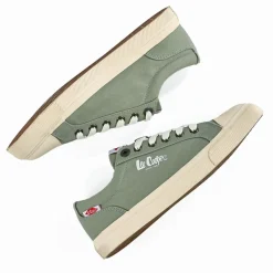 Baskets, Sneakers|LEE COOPER Baskets Femme En Toile Verte