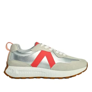 Baskets, Sneakers|STREET LIFE Baskets Femme Gris Et Orange