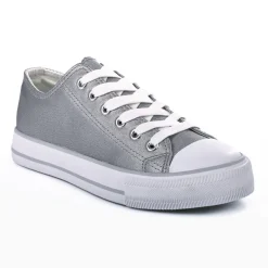 Baskets, Sneakers|STREET LIFE Baskets Femme Irisees En Toile Grise